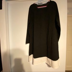 Shein black and white dress